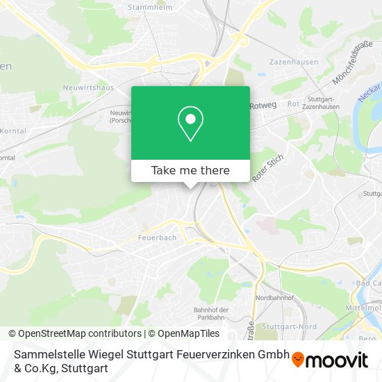 Sammelstelle Wiegel Stuttgart Feuerverzinken Gmbh & Co.Kg map