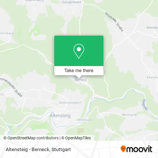 Карта Altensteig - Berneck