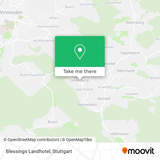 Blessings Landhotel map