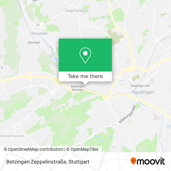Betzingen Zeppelinstraße map