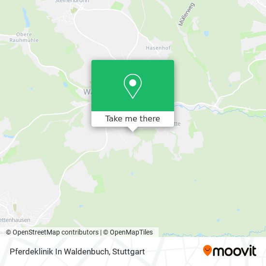 Pferdeklinik In Waldenbuch map