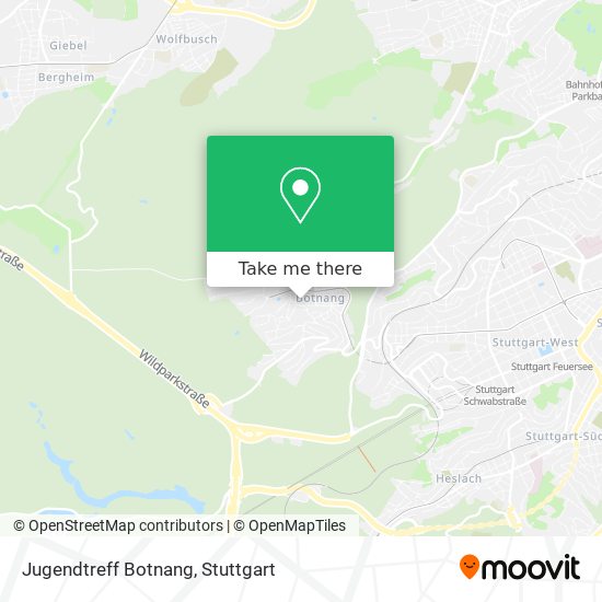 Jugendtreff Botnang map