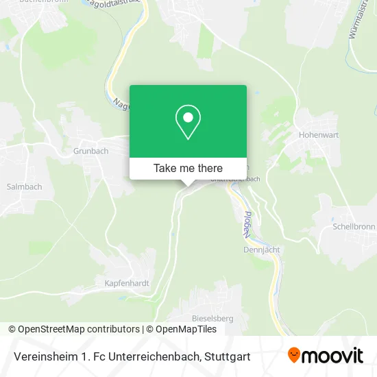 Карта Vereinsheim 1. Fc Unterreichenbach