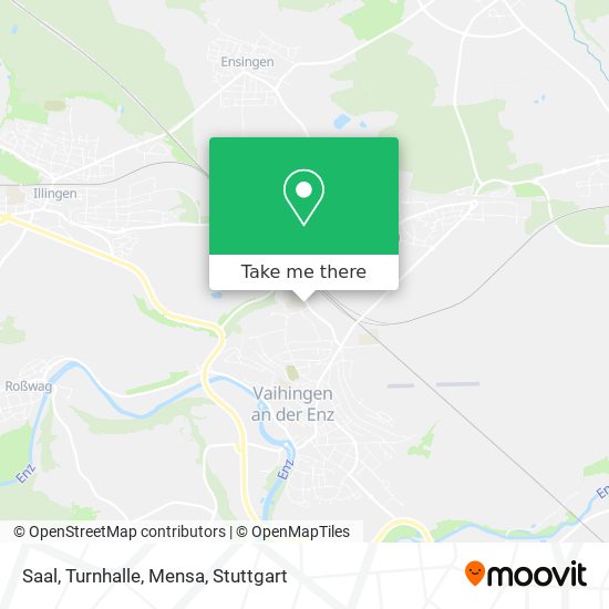 Saal, Turnhalle, Mensa map