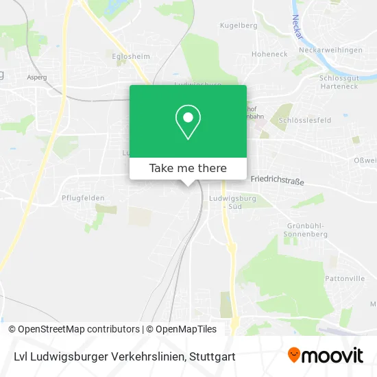Карта Lvl Ludwigsburger Verkehrslinien