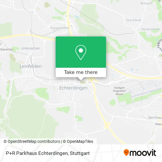 Карта P+R Parkhaus Echterdingen