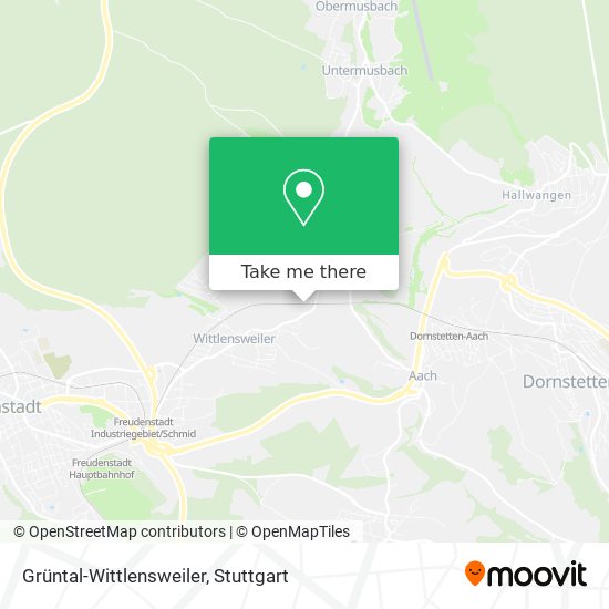 Grüntal-Wittlensweiler map