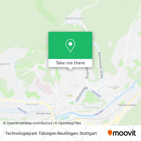 Карта Technologiepark Tübingen-Reutlingen