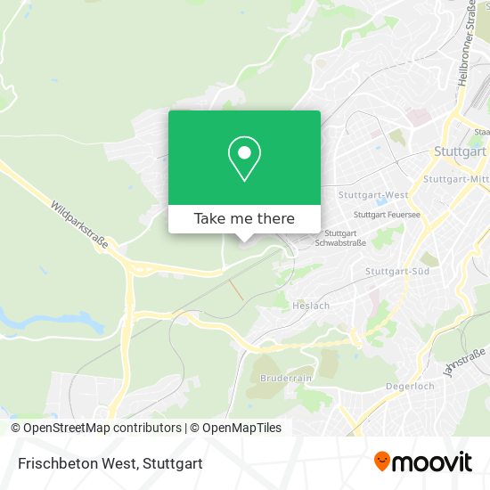 Frischbeton West map