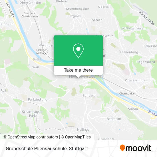 Карта Grundschule Pliensauschule