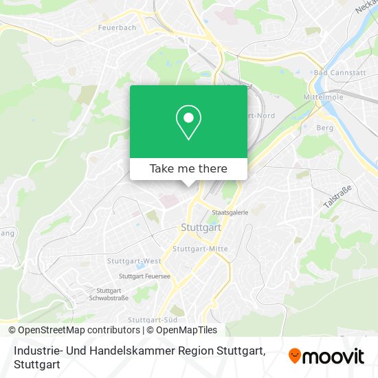 Industrie- Und Handelskammer Region Stuttgart map