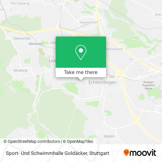 Sport- Und Schwimmhalle Goldäcker map