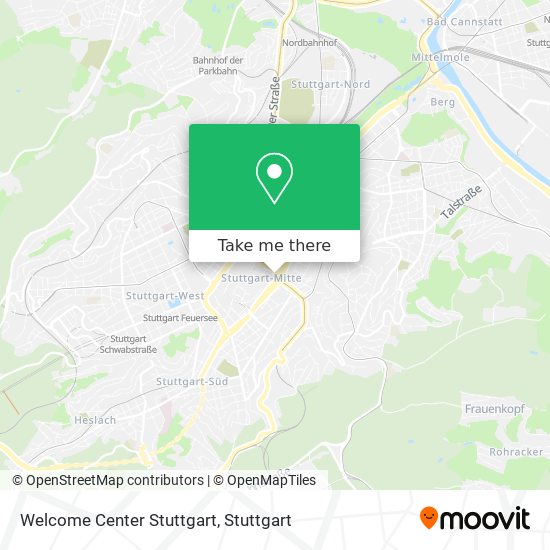 Welcome Center Stuttgart map