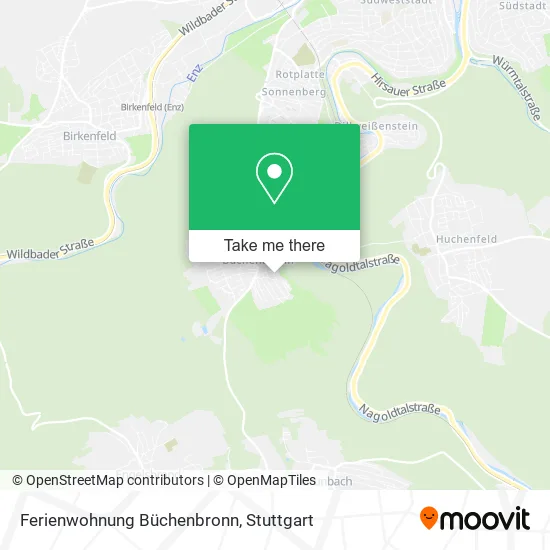 Карта Ferienwohnung Büchenbronn