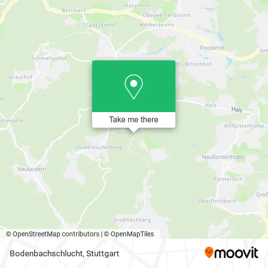 Карта Bodenbachschlucht