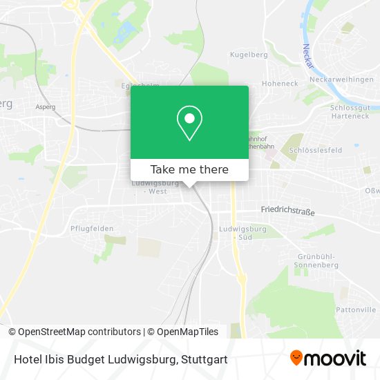 Карта Hotel Ibis Budget Ludwigsburg