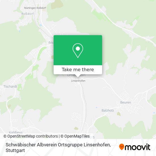 Schwäbischer Albverein Ortsgruppe Linsenhofen map