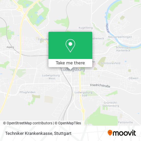 Techniker Krankenkasse map