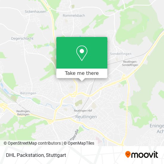 DHL Packstation map