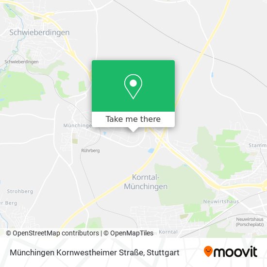 Münchingen Kornwestheimer Straße map