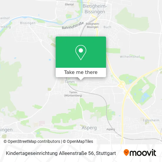 Карта Kindertageseinrichtung Alleenstraße 56