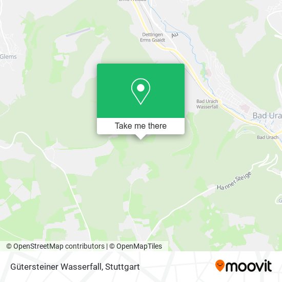 Gütersteiner Wasserfall map