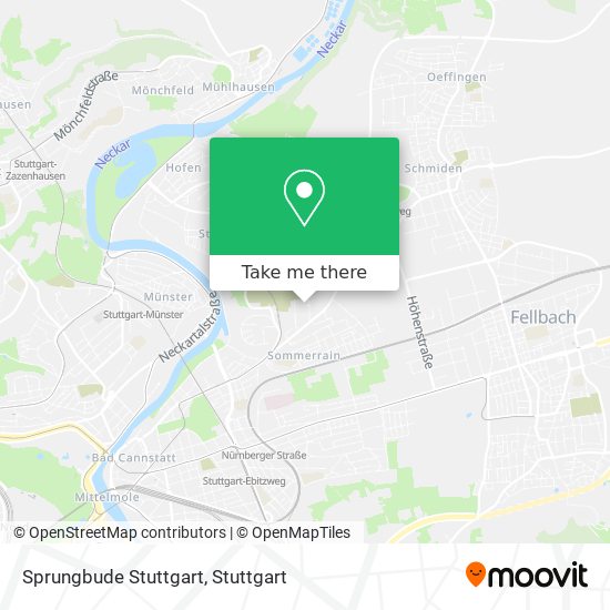 Карта Sprungbude Stuttgart