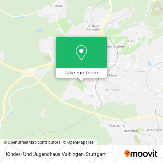 Карта Kinder- Und Jugendhaus Vaihingen