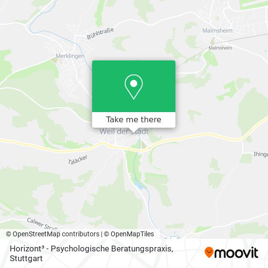 Horizont³ - Psychologische Beratungspraxis map