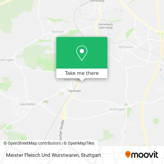 Карта Meister Fleisch Und Wurstwaren