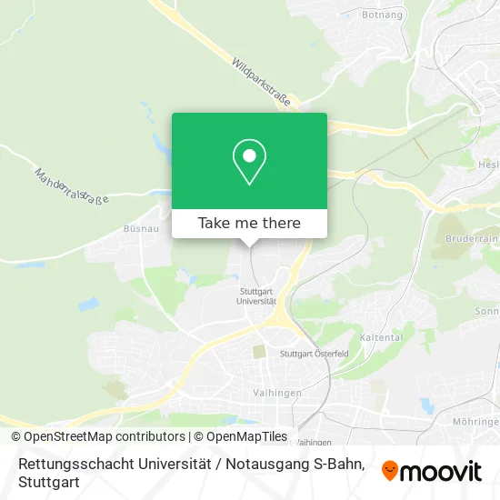 Карта Rettungsschacht Universität / Notausgang S-Bahn