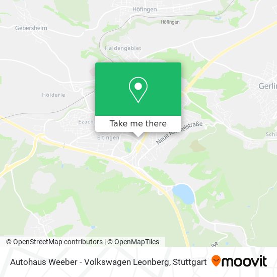 Autohaus Weeber - Volkswagen Leonberg map