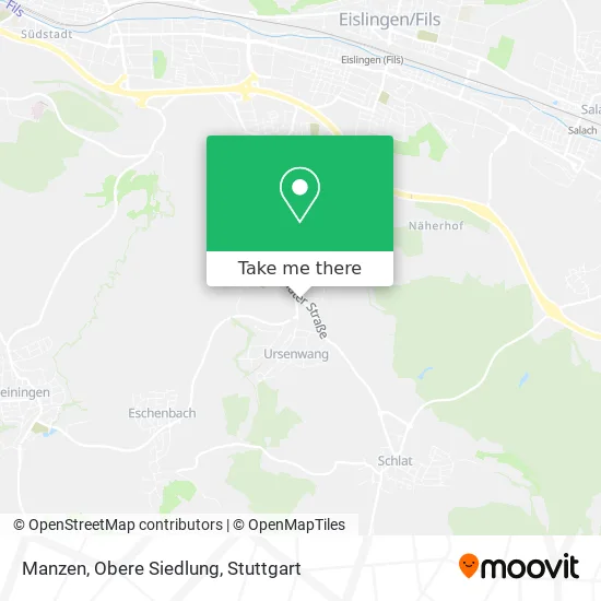 Карта Manzen, Obere Siedlung