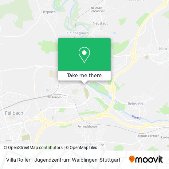 Villa Roller - Jugendzentrum Waiblingen map