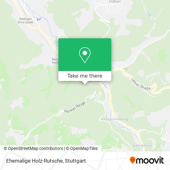 Ehemalige Holz-Rutsche map