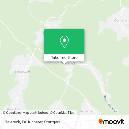 Карта Baiereck, Fa. Kicherer