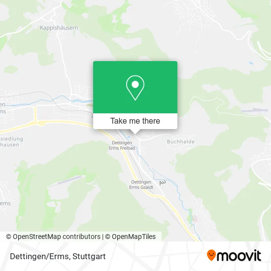 Карта Dettingen/Erms
