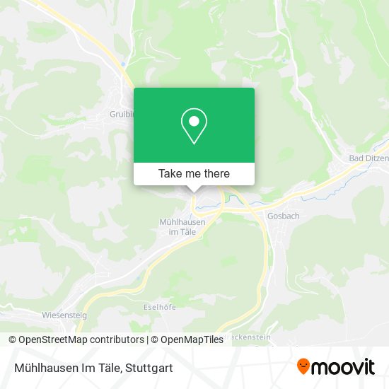 Mühlhausen Im Täle map
