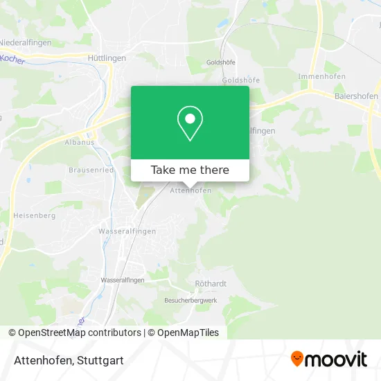 Карта Attenhofen