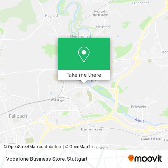 Vodafone Business Store map