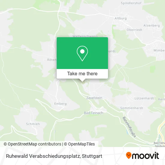 Карта Ruhewald Verabschiedungsplatz