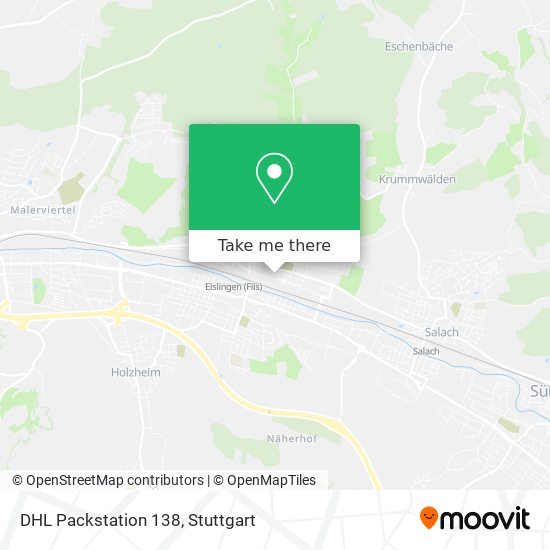 DHL Packstation 138 map