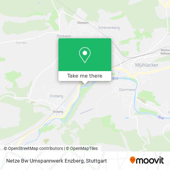 Netze Bw Umspannwerk Enzberg map