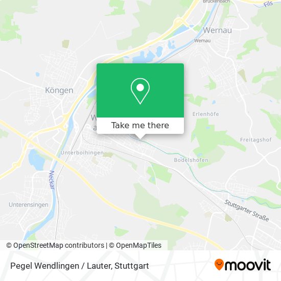 Pegel Wendlingen / Lauter map