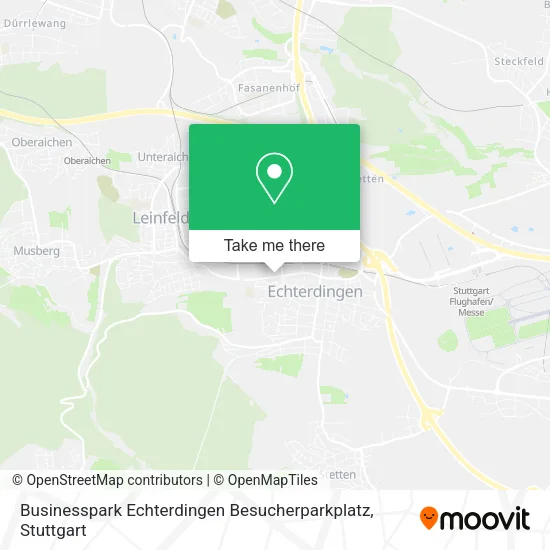 Карта Businesspark Echterdingen Besucherparkplatz
