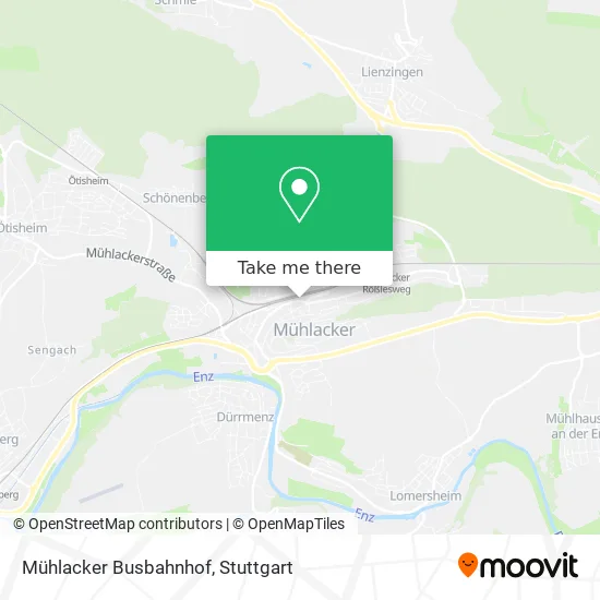 Mühlacker Busbahnhof map
