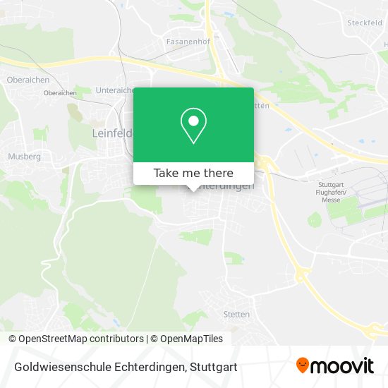 Goldwiesenschule Echterdingen map
