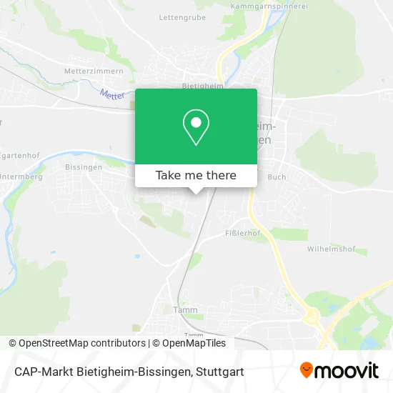 Карта CAP-Markt Bietigheim-Bissingen