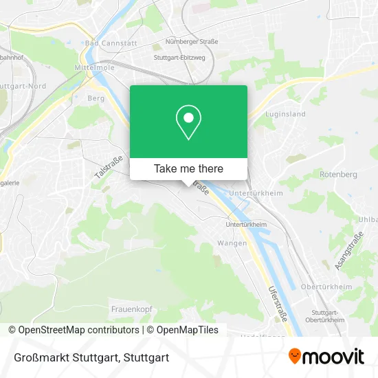 Großmarkt Stuttgart map