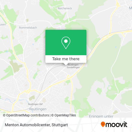 Menton Automobilcenter map